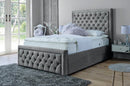 Lewis 3ft Single Ottoman Bed Frame- Velvet Blue