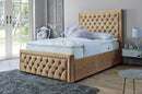 Lewis 3ft Single Ottoman Bed Frame- Velvet Blue