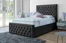 Lewis 3ft Single Ottoman Bed Frame- Velvet Blue