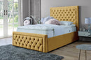 Lewis 3ft Single Ottoman Bed Frame- Velvet Blue