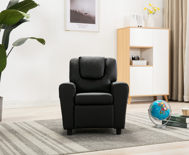 Kids Recliners Armchair with Cup Holder - 5 Colours