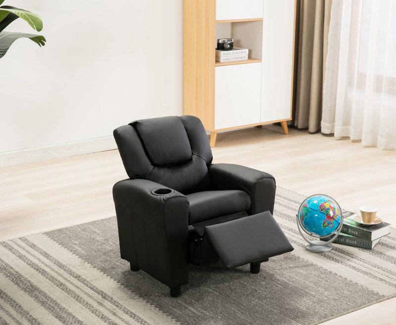 Kids Recliners Armchair with Cup Holder - 5 Colours