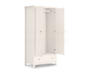 Maine 2 Door Combination Wardrobe - Surf White