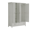 Maine 3 Door Combination Wardrobe - Dove Grey