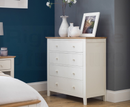 Bolton Shaker Ivory/Oak 4 Drawer Chest