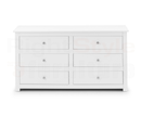 Bradley 6 Drawer Chest - Surf White