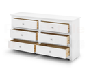 Bradley 6 Drawer Chest - Surf White