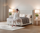 Alva 5ft Ottoman Bed Frame - Beige