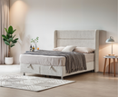 Alva 6ft Ottoman Bed Frame - Beige