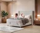 Alva 6ft Ottoman Bed Frame - Beige
