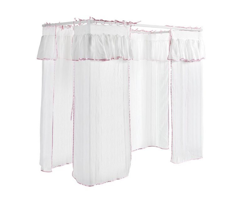 Amore Baldaquin Bed - White