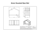 Amore Housebed Open Bed - White