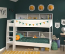 Aslan Bunk Bed - White | Grey Panels