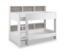 Aslan Bunk Bed - White | Grey Panels