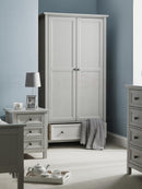 Maine 2 Door Combination Wardrobe - Dove Grey