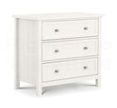 Maine 3 Drawer Chest - Surf White