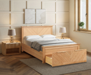 Kenya 6ft Drawer Bed Frame - Light Oak