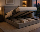 Blakely 5ft Kingsize USB Ottoman Bed - Grey