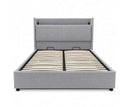 Blakely 4ft6 Double USB Ottoman Bed - Grey