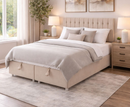 Brogan 4ft6 Double Ottoman Bed Frame - Beige