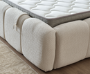 Bubble 6ft Superking Ottoman Bed - Beige