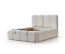 Bubble 5ft Kingsize Ottoman Bed - Beige