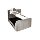 Klay 5ft Side Lift Ottoman TV Bed - Light Grey