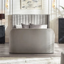 Klay 5ft Side Lift Ottoman TV Bed - Light Grey