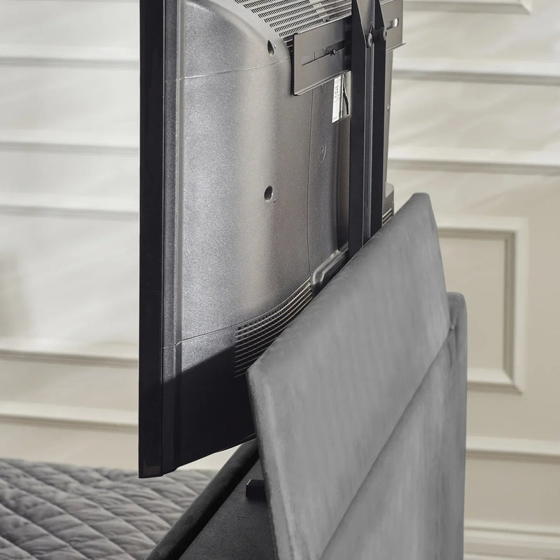 Klay 5ft Side Lift Ottoman TV Bed - Dark Grey