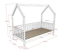 Cabane House Bed 90x200cm - White