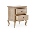 Camille 2 Drawer Bedside - Oak