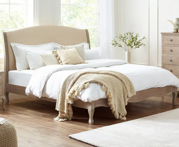 Camille 6ft Superking Bed Frame - Beige