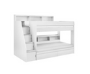 Cammy Staircase Bunk - White