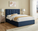 Carmen 4ft6 Double Ottoman Bed - Navy