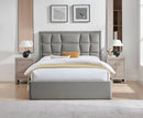 Carmen 5ft Kingsize Ottoman Bed - Silver