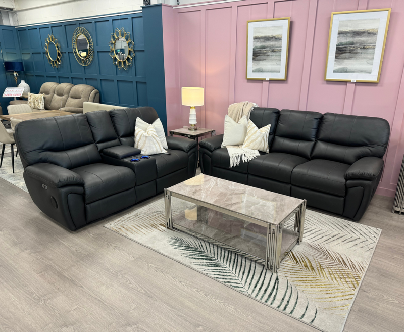 Cinematic Electric 3+2 sofa set - Black