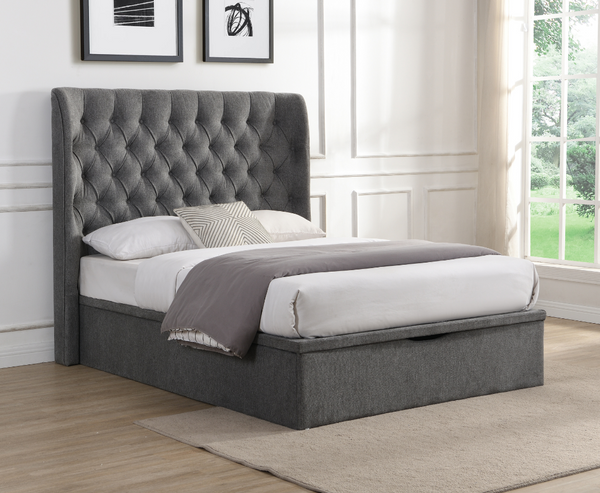 Clara 5ft Ottoman Bed Pack - Grey