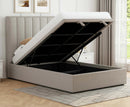 Codie 5ft Kingsize Ottoman Bed Frame - Beige