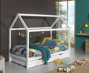Dally House Bed 90x200cm - White