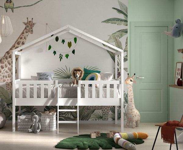 Dally Housebed Ladder + Slider - White