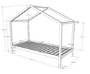 Dally House Bed without Gate 90x200cm - White