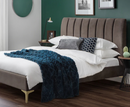 Deco 5ft Kingsize velvet bed - Grey