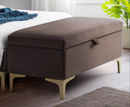 Deco Storage ottoman bench - Grey