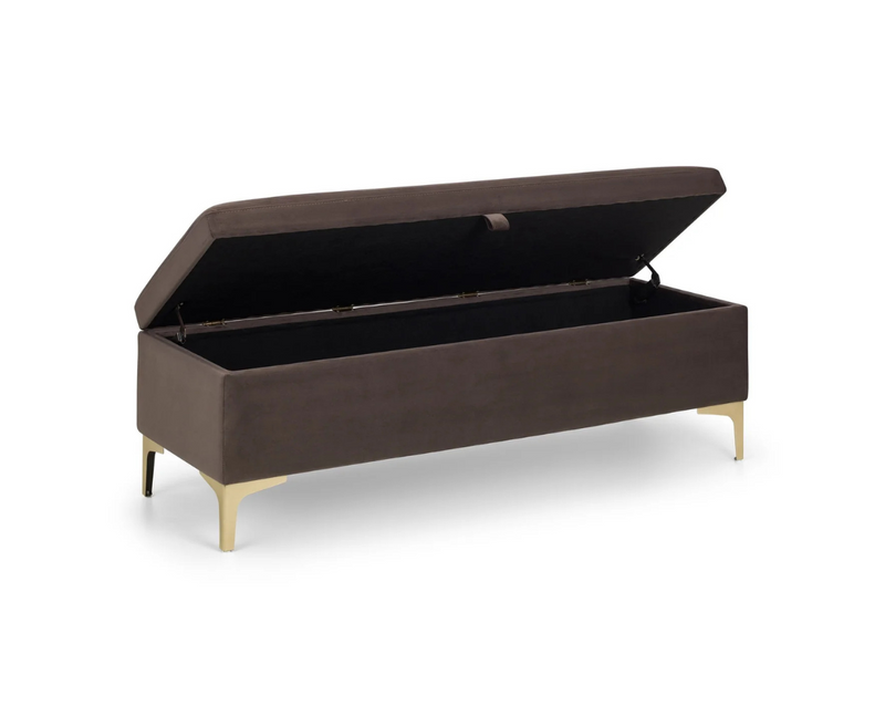 Deco Storage ottoman bench - Grey