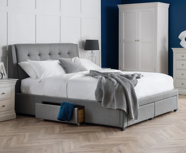 Fullerton 5ft Drawer Bed Frame - Grey