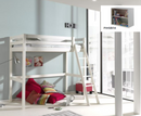 Funkie Mezzanine 90cm High sleeper - White
