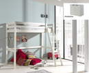 Funkie Mezzanine 90cm High sleeper - White