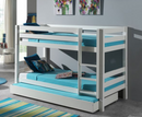 Funkie Bunk Bed 140cm - White