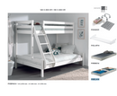 Funkie Martin Family Bed - White