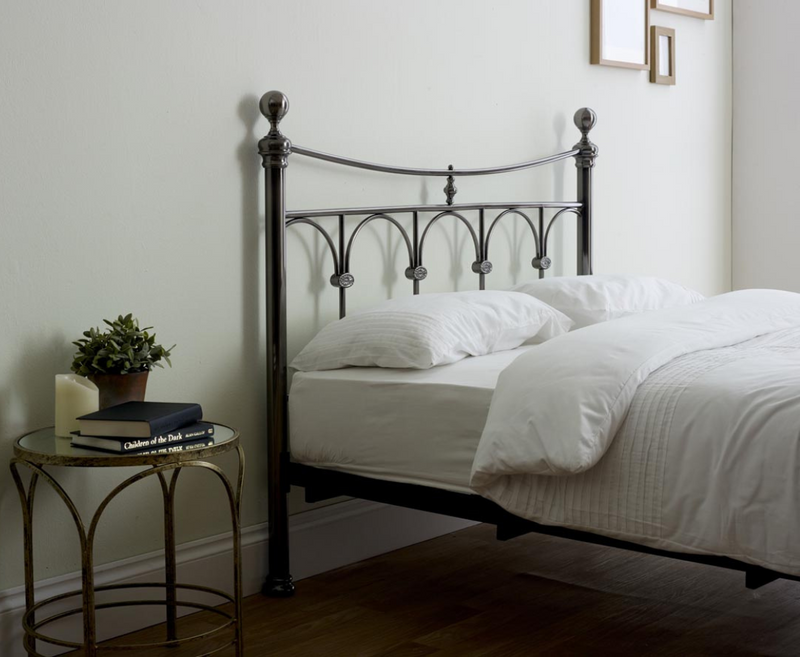 Gemma 5ft Kingsize Bed Frame Antique Nickel